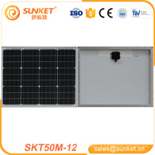 лучшая цена 50 Вт аморфного кремния солнечные panel50w Mono кристаллическая панель солнечных батарей 50W моно солнечной панелью аттестация: CE 